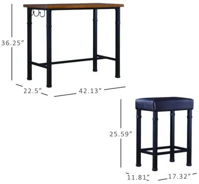 Austin 3-Piece Bar Stools & Table Set