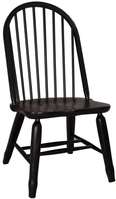 Liberty Furniture Treasures Black Bow Back Side Chair