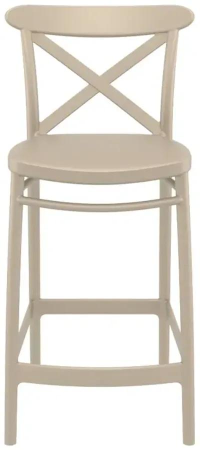 Compamia Cross Counter Stool Taupe