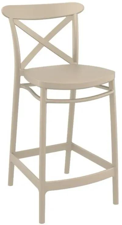 Compamia Cross Counter Stool Taupe