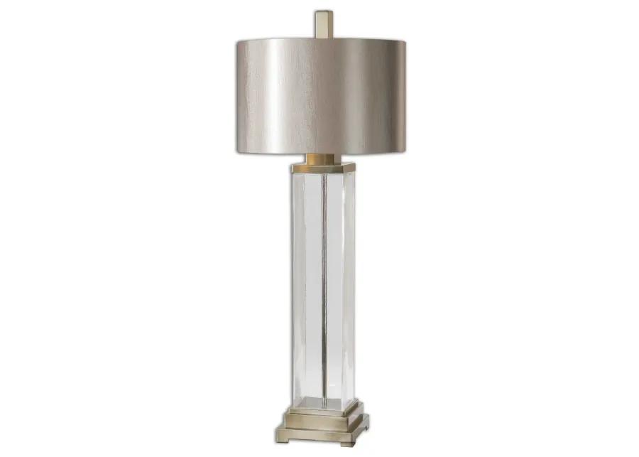 DRUSTAN CLEAR/CHAMPAGNE TABLE LAMP