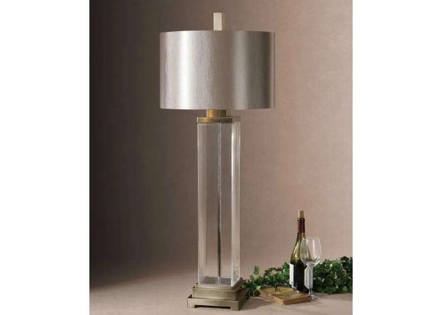 DRUSTAN CLEAR/CHAMPAGNE TABLE LAMP