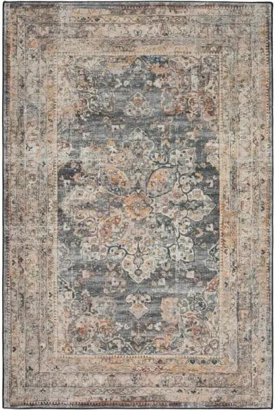 Dalyn Antique Elegance Distressed Charcoal Persian-Inspired 5'X8' Area Rug