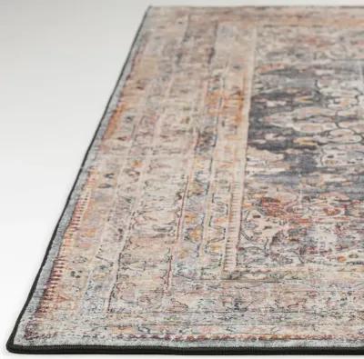 Dalyn Antique Elegance Distressed Charcoal Persian-Inspired 5'X8' Area Rug