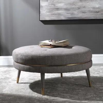 BLAKE TAUPE BROWN OTTOMAN