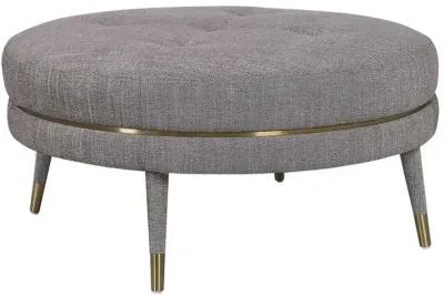 BLAKE TAUPE BROWN OTTOMAN