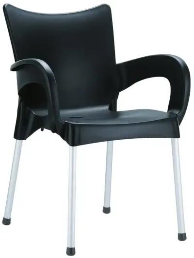 Compamia Romeo Resin Dining Arm Chair Black