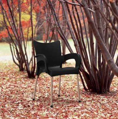 Compamia Romeo Resin Dining Arm Chair Black