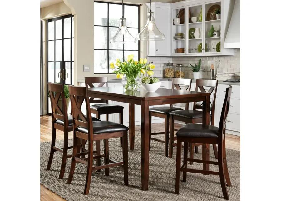 7 PIECE GATHERING TABLE SET - THORNTON