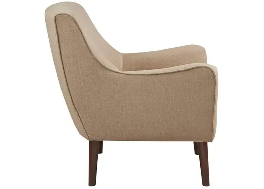 MADISON PARK SAND OXFORD MID-CENTURY ACCENT CHAIR