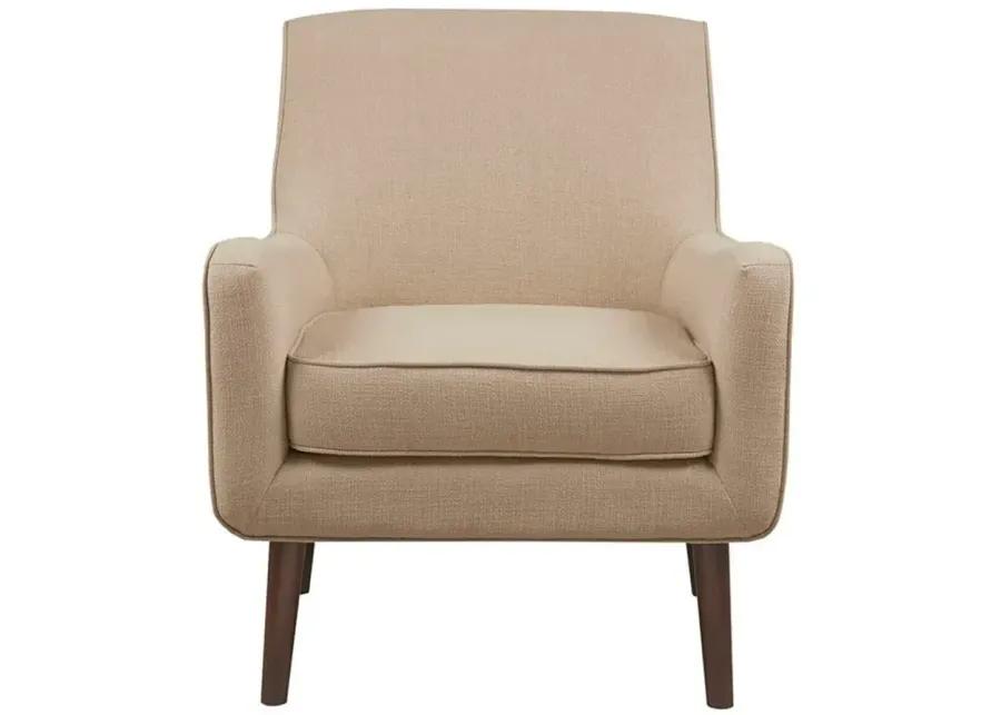 MADISON PARK SAND OXFORD MID-CENTURY ACCENT CHAIR