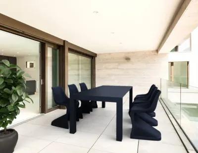 Compamia Modern Indoor- Outdoor Rectangular Dining Table in Black