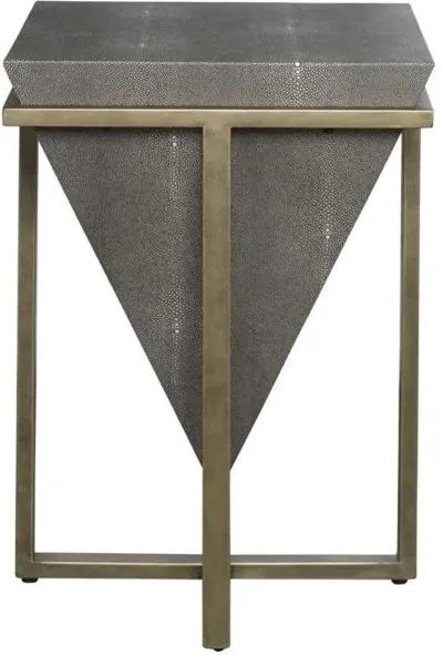 Uttermost Bertand Gray/Aged Gold Accent Table