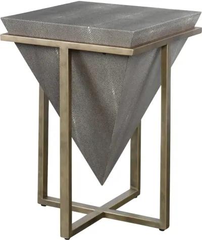 Uttermost Bertand Gray/Aged Gold Accent Table