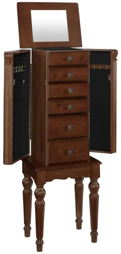 Powell Deep Cherry Jewelry Armoire