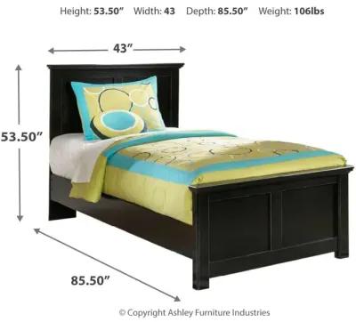 Ashley Maribel Black Twin Panel Bed