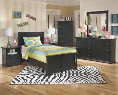 Ashley Maribel Black Twin Panel Bed