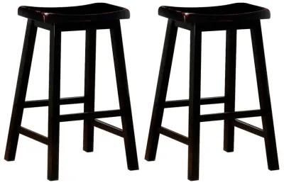 Coaster Durant Wood Backless Bar Stool Black