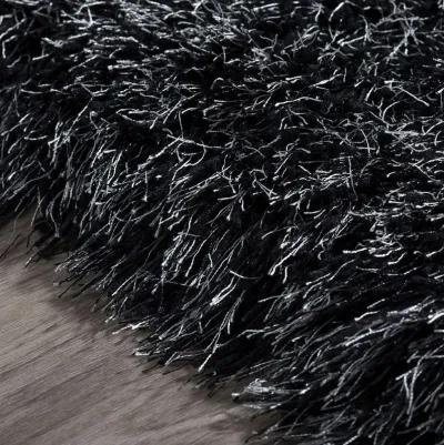 Dalyn Velvet Shadow Ultra-Soft Deep Grey Shaggy 5'X8' Area Rug