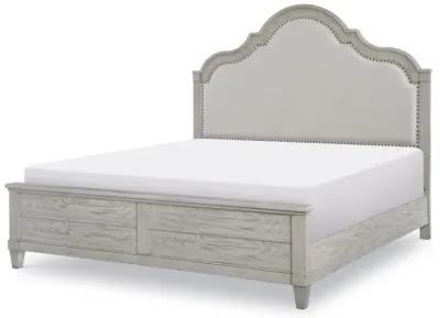 UPHOLSTERED PANEL BED QUEEN - BELHAVEN