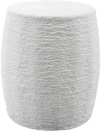 Uttermost Resort White Accent Stool