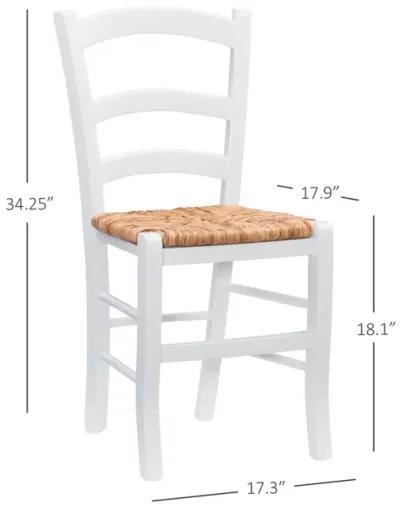 Linon Carmelo Side Chair White