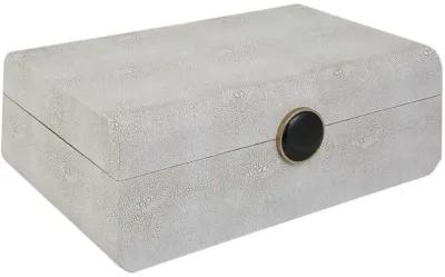 Uttermost Lalique White Shagreen Box