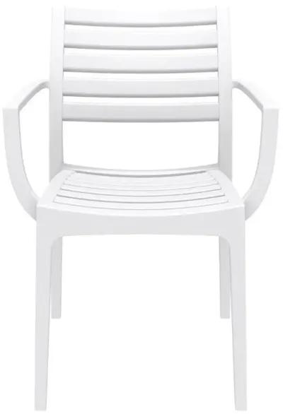 Compamia Artemis Outdoor Dining Arm Chair White