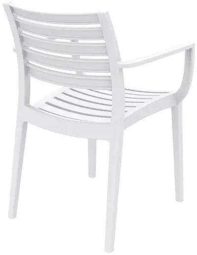 Compamia Artemis Outdoor Dining Arm Chair White