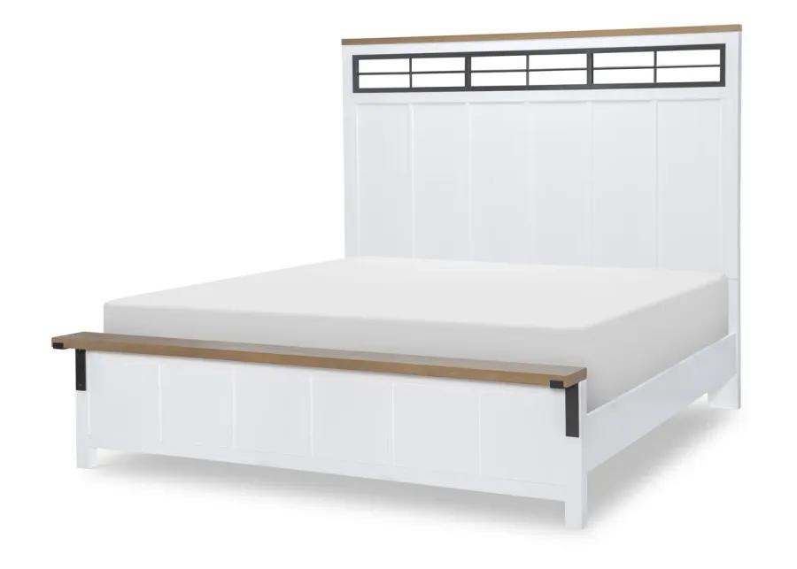 COMPLETE TWO TONE PANEL BED CALIFORNIA KING - FRANKLIN