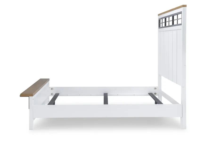 COMPLETE TWO TONE PANEL BED CALIFORNIA KING - FRANKLIN