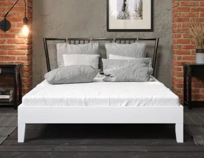 NIX FULL PLATFORM BED WHITE