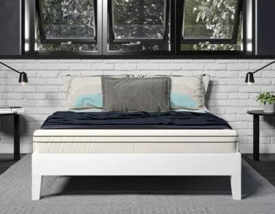 NIX FULL PLATFORM BED WHITE