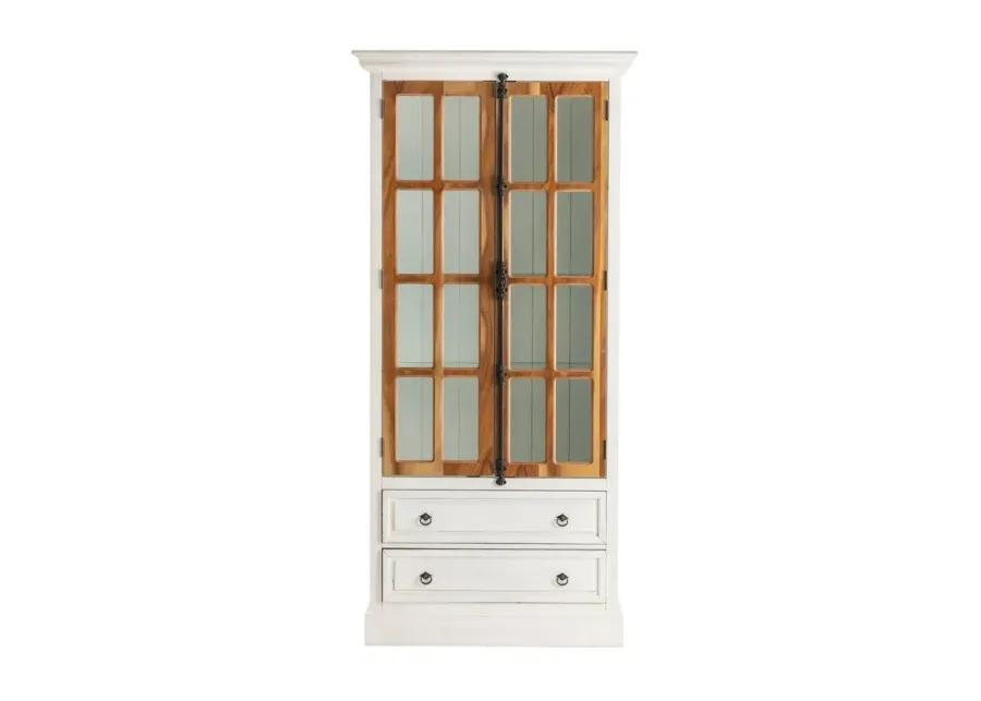 POINT ISABEL GREY WASH CURIO CABINET