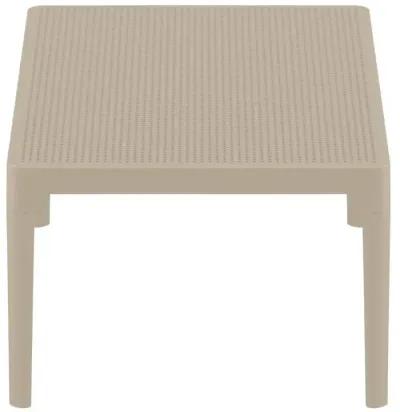 Compamia 39 Inch Outdoor Sky Lounge Coffee Table Taupe