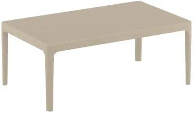 Compamia 39 Inch Outdoor Sky Lounge Coffee Table Taupe