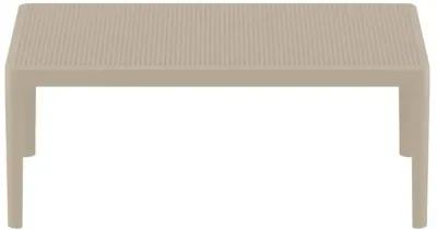 Compamia 39 Inch Outdoor Sky Lounge Coffee Table Taupe