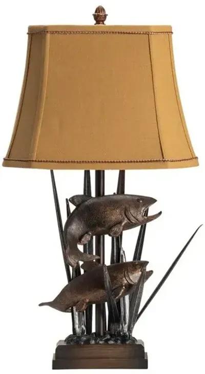 Crestview Upstream Bronze Table Lamp