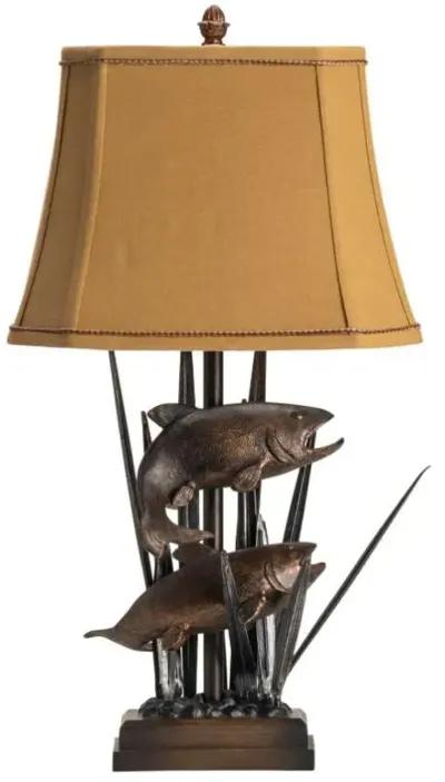 Crestview Upstream Bronze Table Lamp