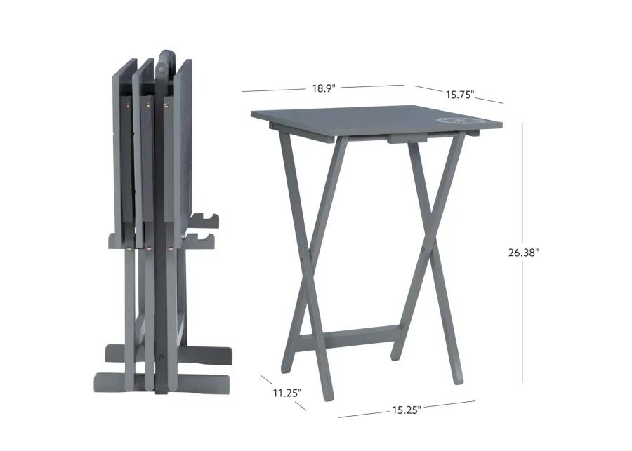 COMPASS TRAY TABLE SET