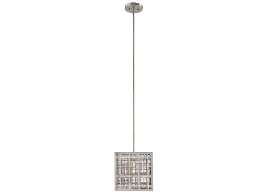 PENDLETON 1-LIGHT NICKEL PENDANT