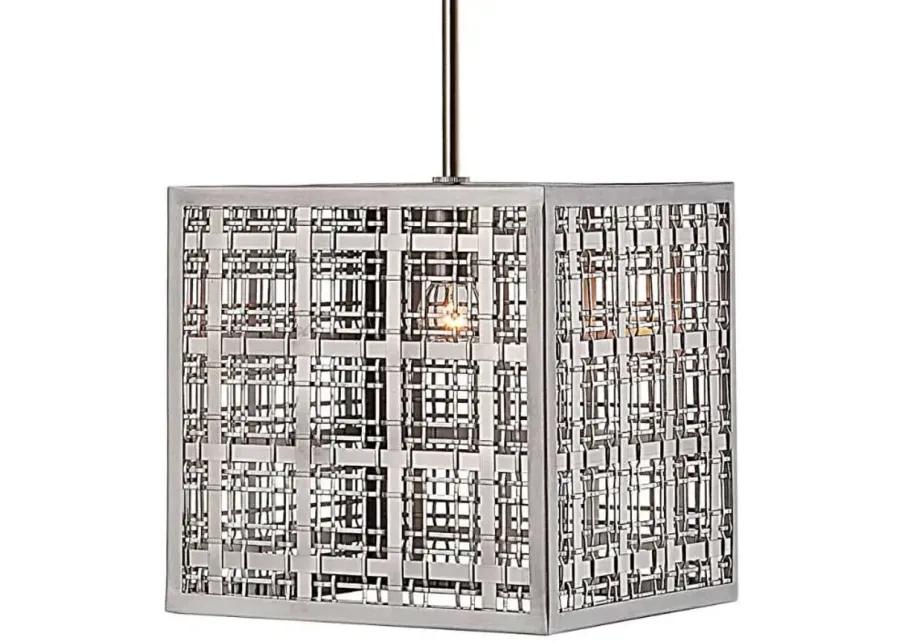 PENDLETON 1-LIGHT NICKEL PENDANT