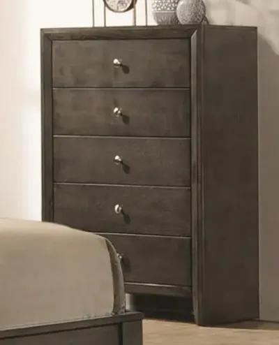 Serenity 5-Drawer Bedroom Chest Mod Grey