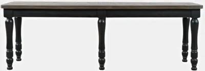 Jofran Madison County Dining Bench Vintage Black