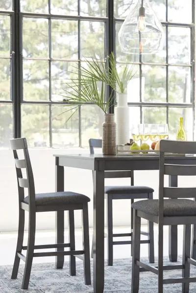 Ashley Bridson Counter Height Dining Table & Bar Stools Gray