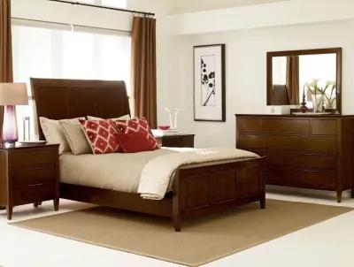 Kincaid Queen Caris Sleigh Complete Bed