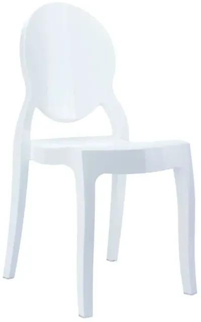 Compamia Kids/Teens Baby Elizabeth Glossy White Chair