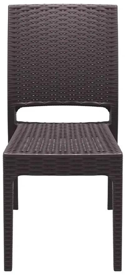 Compamia Florida Resin Wickerlook Dining Chair Brown