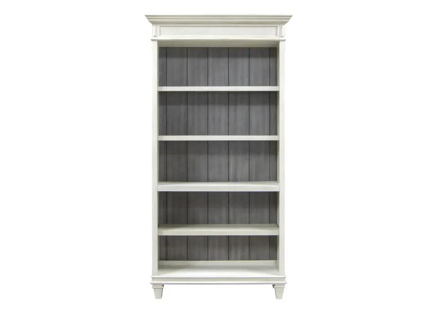 OPEN BOOKCASE (WHITE GRAY) - HARTFORD