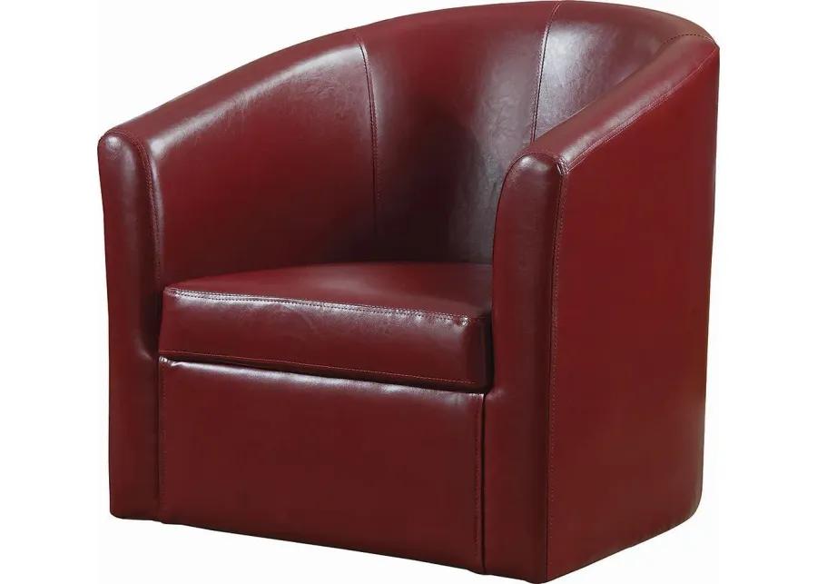 ACCENT CHAIR RED